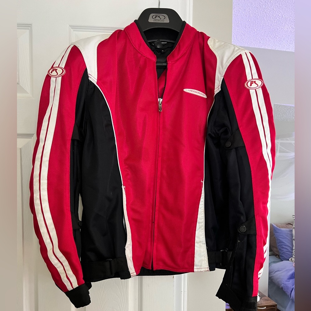 Armored Motorcycle Jacket- Pink
